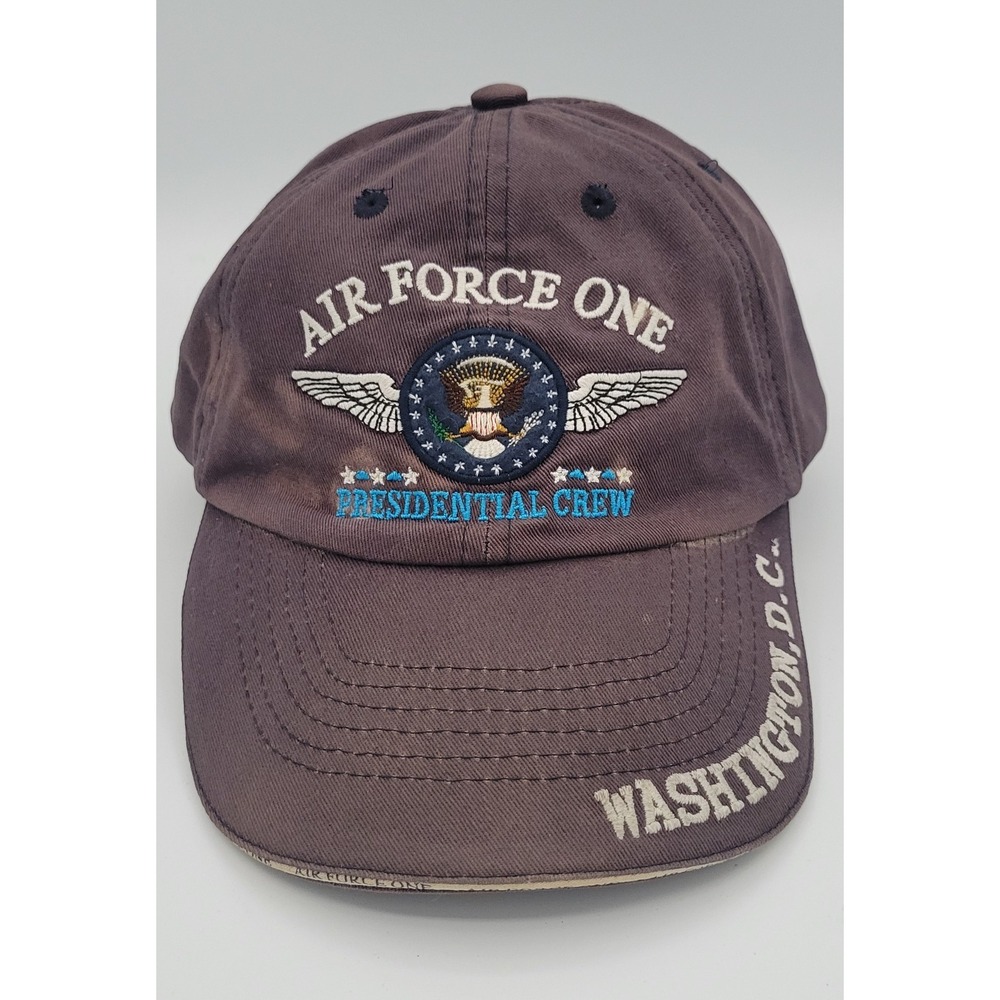 Air Force One Presidential Crew Embroidered Baseball Hat Cap Adjustable Gray
